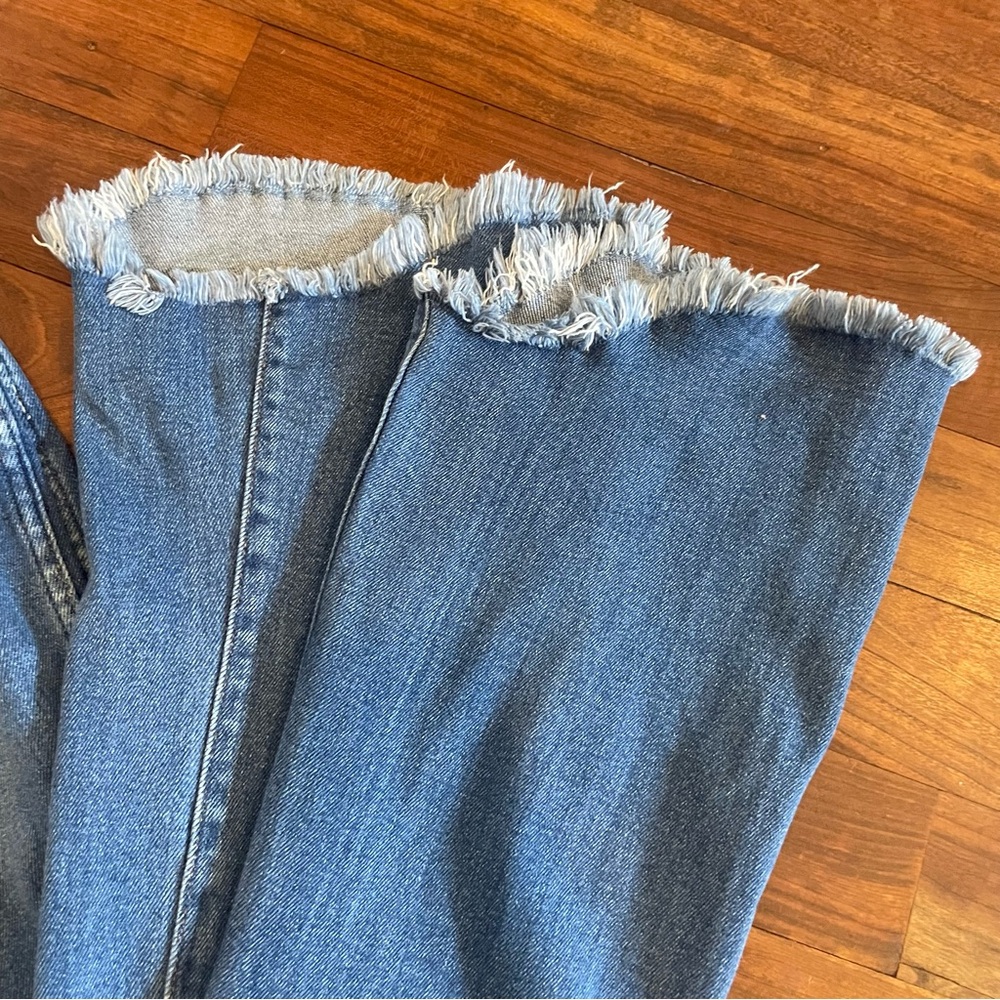 Nature Denim- SZ 3/25 High Rise Flare Raw Hem - Picture 8 of 13